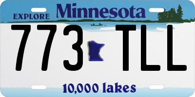 MN license plate 773TLL