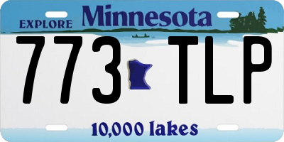 MN license plate 773TLP