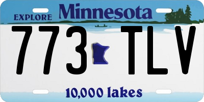 MN license plate 773TLV
