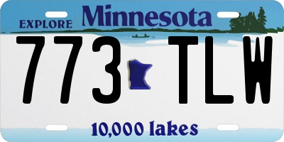 MN license plate 773TLW