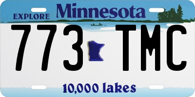 MN license plate 773TMC