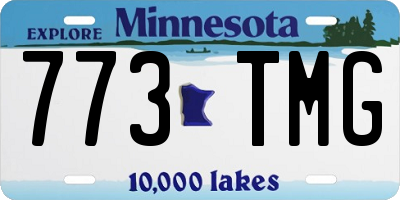 MN license plate 773TMG