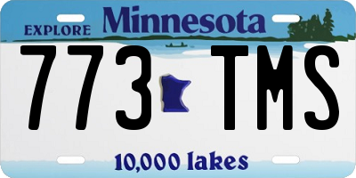 MN license plate 773TMS