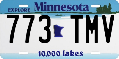 MN license plate 773TMV