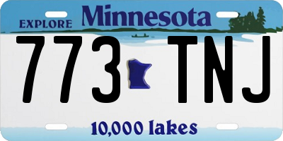 MN license plate 773TNJ