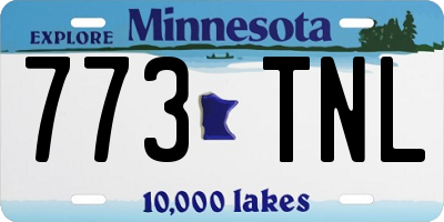 MN license plate 773TNL
