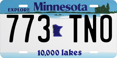 MN license plate 773TNO