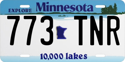 MN license plate 773TNR