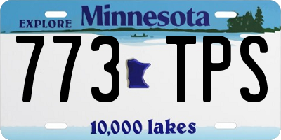MN license plate 773TPS
