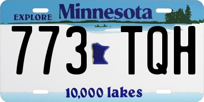 MN license plate 773TQH
