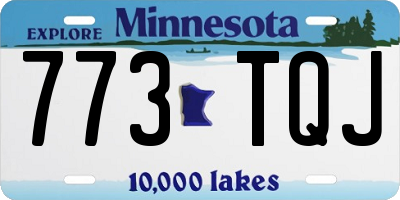 MN license plate 773TQJ