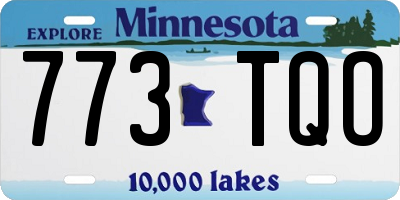 MN license plate 773TQO