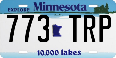 MN license plate 773TRP