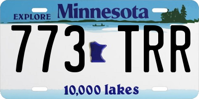 MN license plate 773TRR