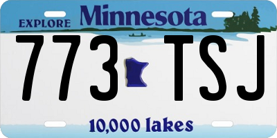 MN license plate 773TSJ