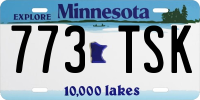 MN license plate 773TSK