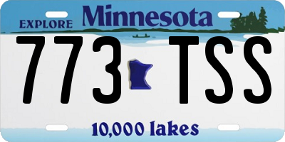 MN license plate 773TSS