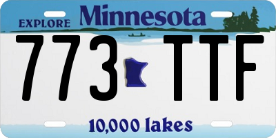 MN license plate 773TTF