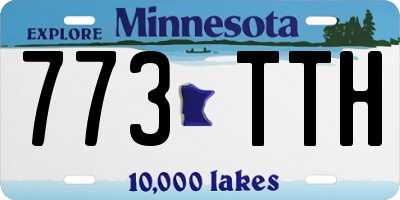 MN license plate 773TTH