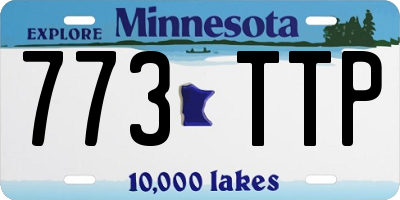 MN license plate 773TTP