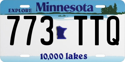 MN license plate 773TTQ