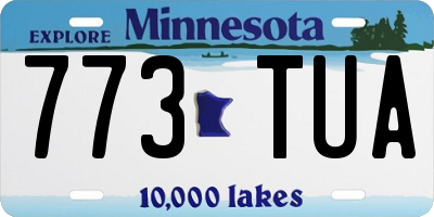 MN license plate 773TUA