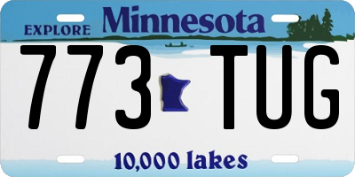 MN license plate 773TUG