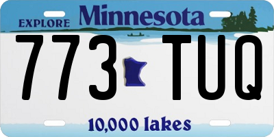 MN license plate 773TUQ
