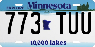MN license plate 773TUU