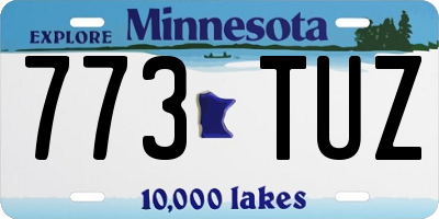 MN license plate 773TUZ