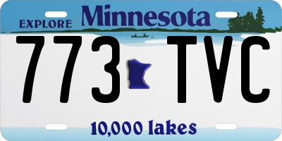 MN license plate 773TVC