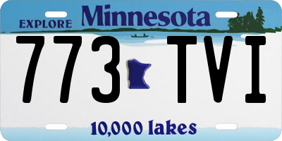 MN license plate 773TVI