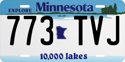 MN license plate 773TVJ