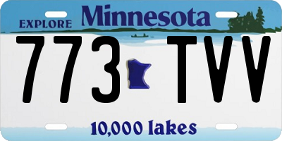 MN license plate 773TVV