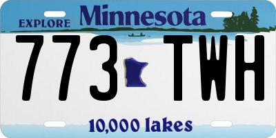 MN license plate 773TWH