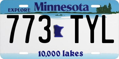 MN license plate 773TYL