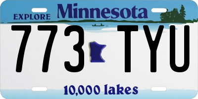 MN license plate 773TYU
