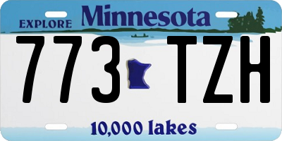 MN license plate 773TZH
