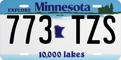 MN license plate 773TZS
