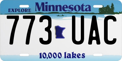 MN license plate 773UAC