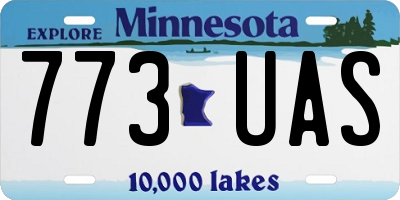 MN license plate 773UAS