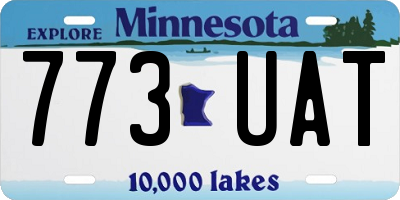 MN license plate 773UAT