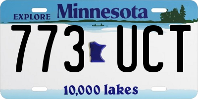 MN license plate 773UCT