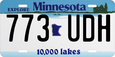 MN license plate 773UDH