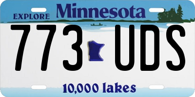 MN license plate 773UDS