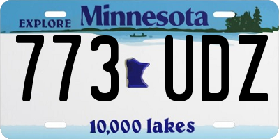 MN license plate 773UDZ