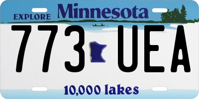 MN license plate 773UEA