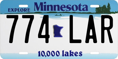 MN license plate 774LAR