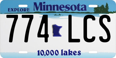 MN license plate 774LCS