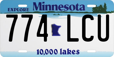 MN license plate 774LCU